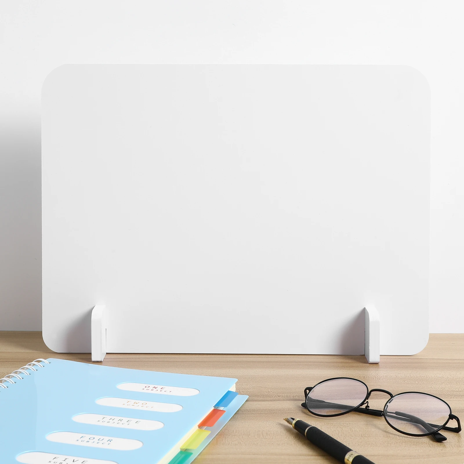 Pannello divisorio antigoccia Privacy Room Pannello di protezione antistress reticolo PVC bianco Adatto per hotel scolastici Facile installazione rotondo