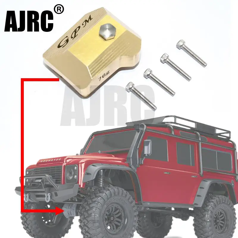 

1PCS Golden Metal Axle Housing Cover for 1/10 RC Crawler Car TRX4 TRX-4 Defender Bronco g500 k5 TRX-6 g63