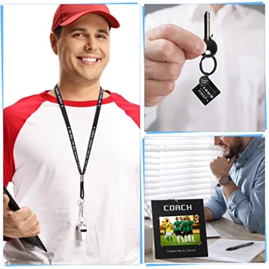 ชุดของขวัญขอบคุณโค้ชฟุตบอล 10 ชิ้น กรอบรูปไม้สำหรับใส่รูปภาพ ของขวัญแสดงความขอบคุณโค้ชฟุตบอล พร้อมพวงกุญแจขอบคุณ