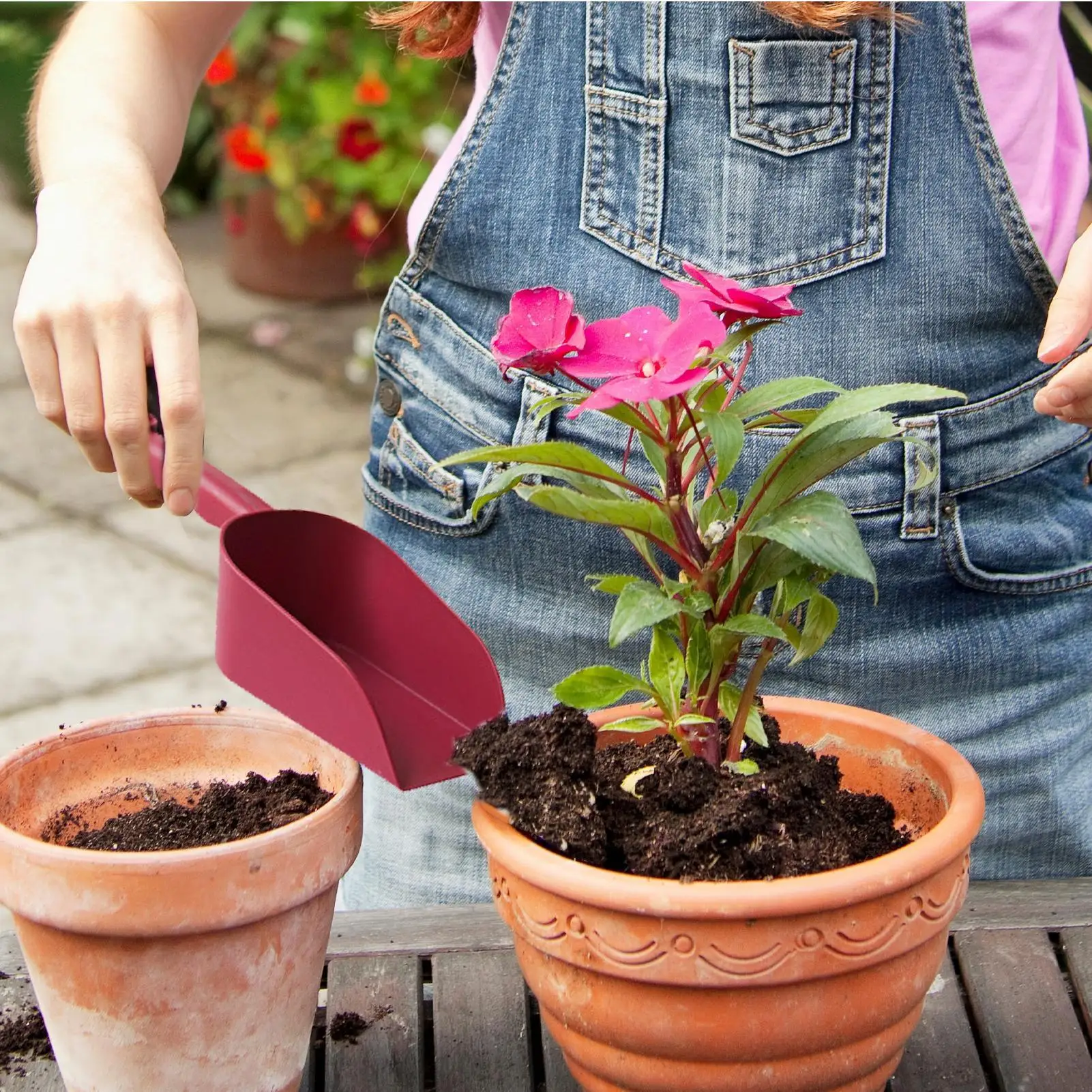 Gardening Tools, Home Planting Soil Shovel, Small Shovel for Growing Flowers, Cat Litter Shovel, Thickened Plastic Shovel