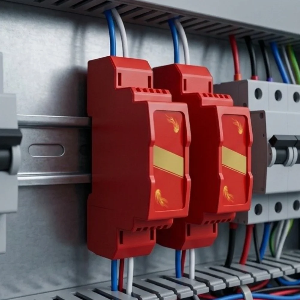 For Unattended Enclosed Spaces Automatic Thermal Device Electrical Cabinet Protector Activates At 170C 35mm DIN Compatible