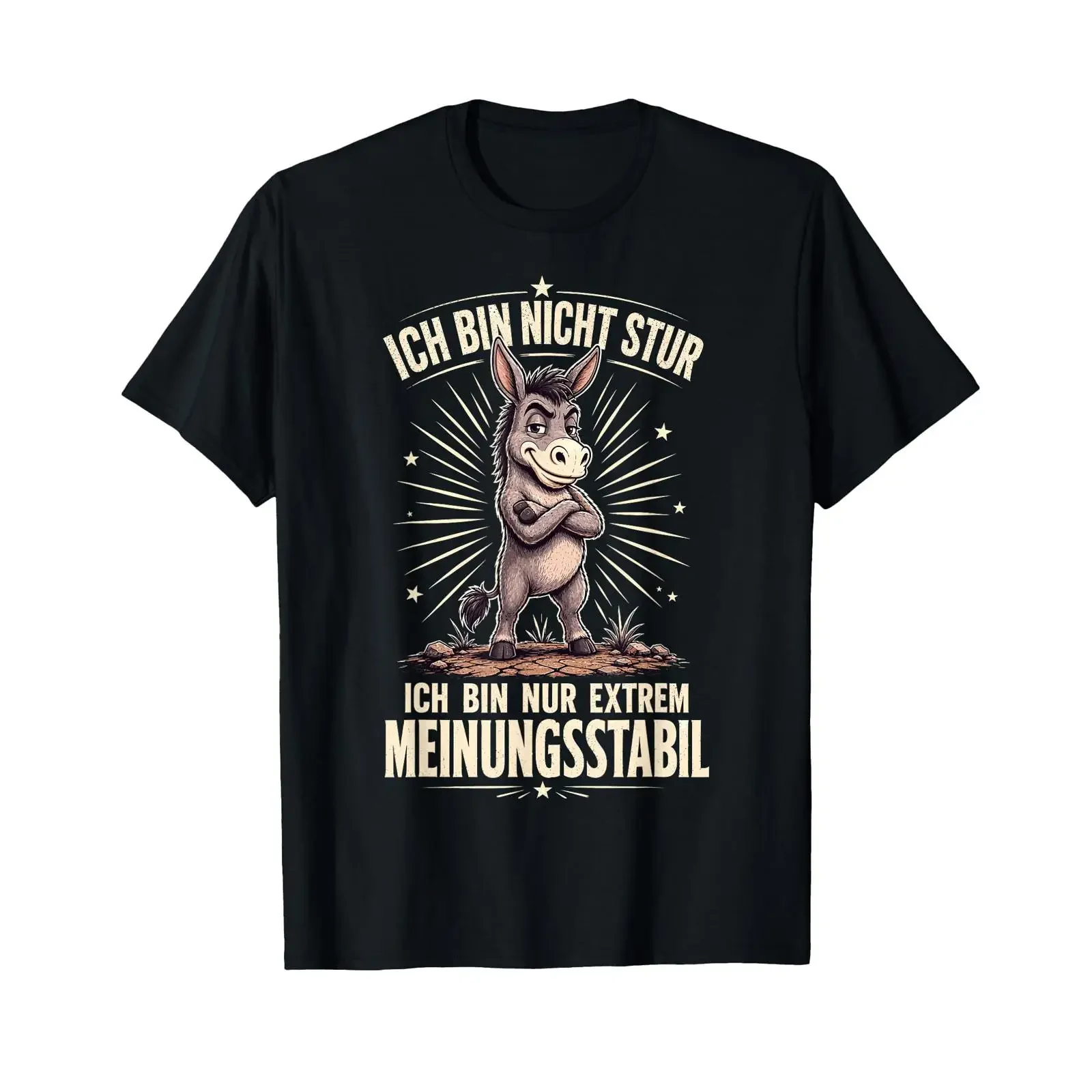 I'm not stubborn just opinionated Sarcasm Irony T Shirt vintage Washed Stylish Comfortable graphic Stretched