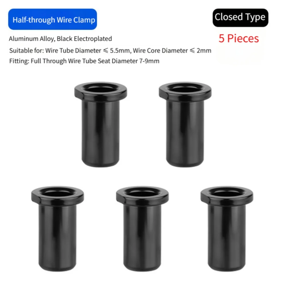 1/5Pcs Bicycle Cable Stop Clip Aluminum Alloy U-Clamp For Brake Shift/ Housing Routing SemiIntegrated Frame Mount