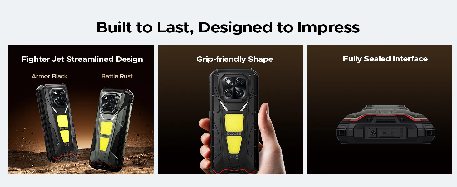 DOOGEE V Max LR Laser Rangefinder 5G AI Rugged Phone 36GB+512GB 6.78'' Display 20500mAh Battery Dual Camping Lights Smart phones