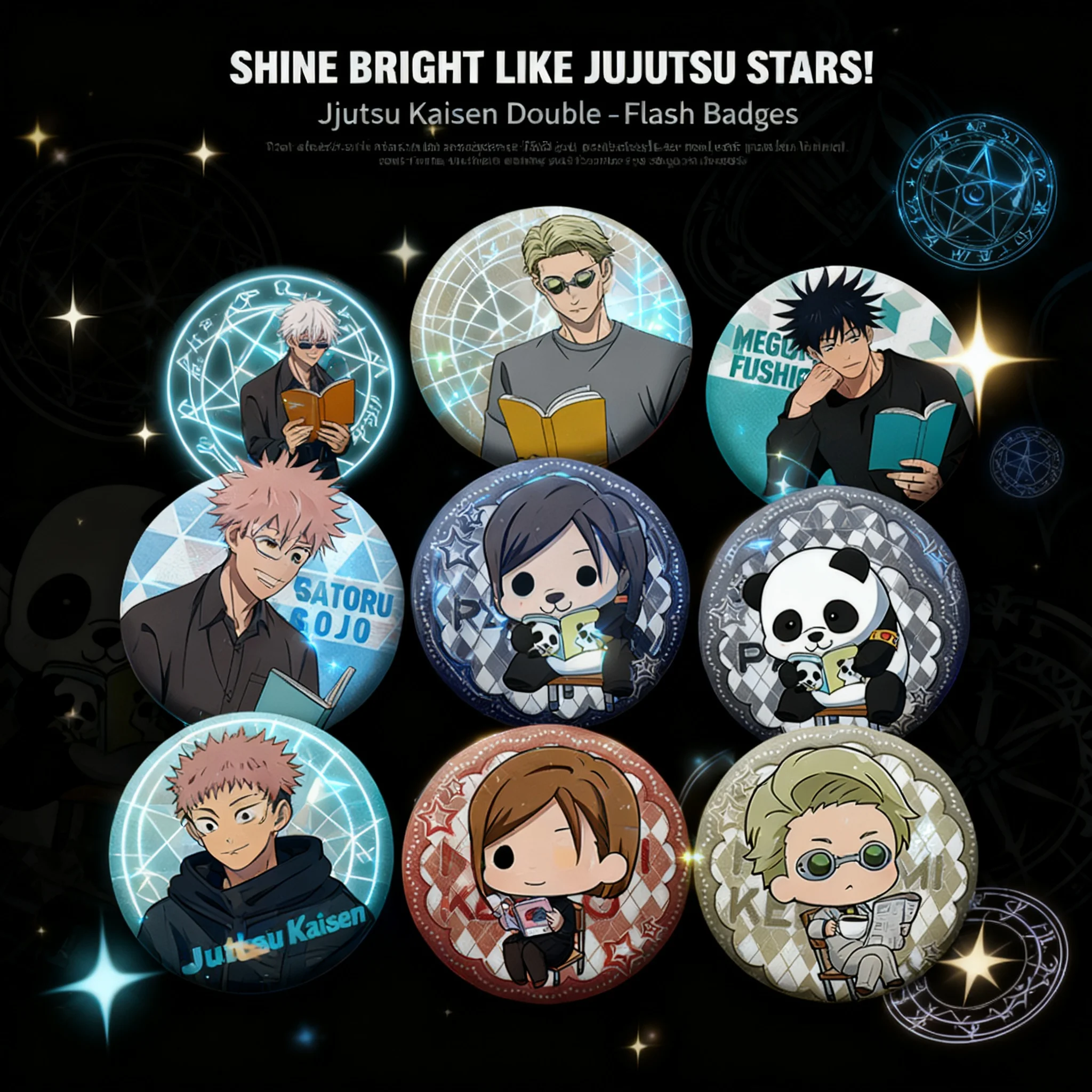 

Набор значков по аниме Jujutsu Kaisen, 58 штук: Юдзи Итадори, Сатору Годжо, Сугуру Гето. Коллекционные сувениры, новый дизайн, милые броши-значки.