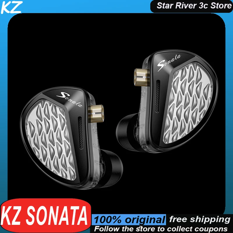 KZ Sonata Hifi Earphones 28 Unit Pure Dynamic Iron Hifi Grade High-Quality Wired Audio Ergonomics Customized Music Headphones