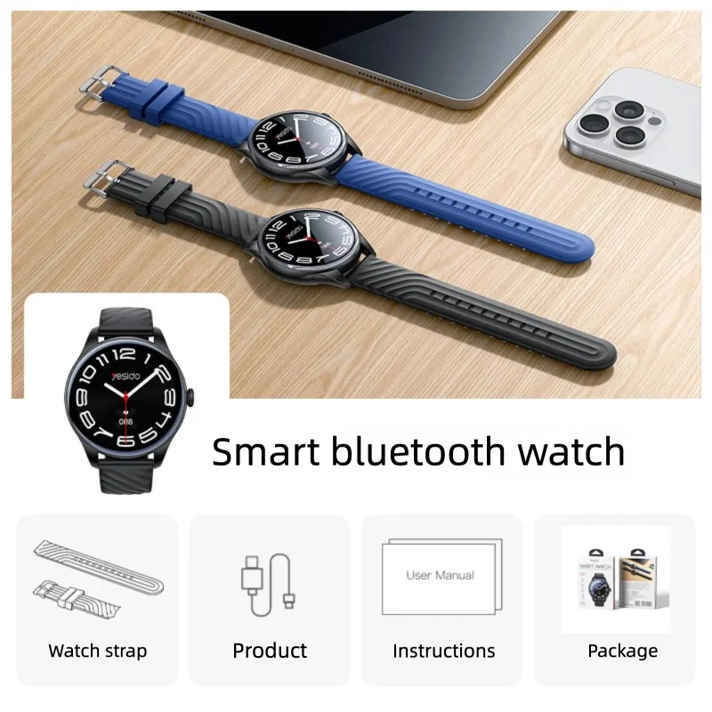 ساعة ييسيدو الرياضية، قدرة تحمل طويلة، سعة كبيرة، مراقبة معدل ضربات القلب، ساعة ذكية عالية الدقة