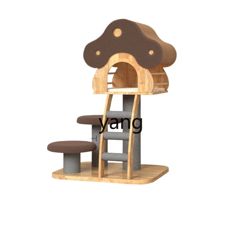 

LXL рамка для скалолазания в виде грибов и кошек, интегрированная деревянная кошачья рамка, шлифовальный когтеврачебный когтеврач для дома в маленькой квартире