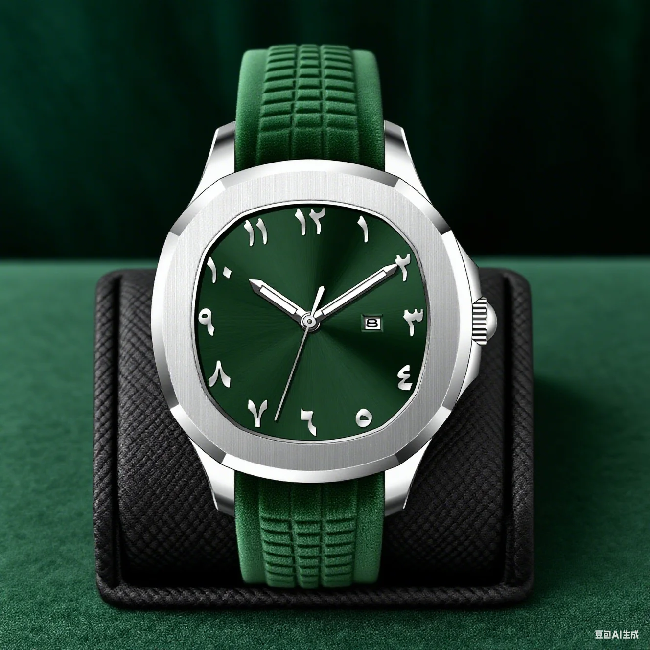 Luxury Men Sports Quartz Watch Fashion Arabic Numerals Silicone Strap Simple Casual Design Creative Gift Well-Dressed Gentlemen