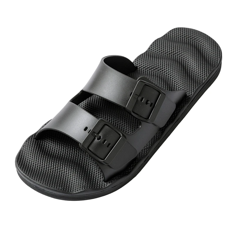 Big Size 48 49 Mens Home Indoor Slippers With Buckle Slides House Room Bedroom Guests Shoes Slide Slipper Soft Summer