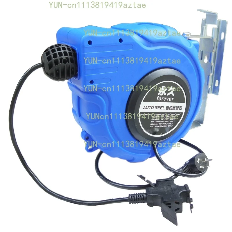 Electric Drum 2*1.5 Automatic Telescopic Coiler Auto Repair Wire Drum Copper Core Wire Winding Device Gb Cable Recovery 2500W