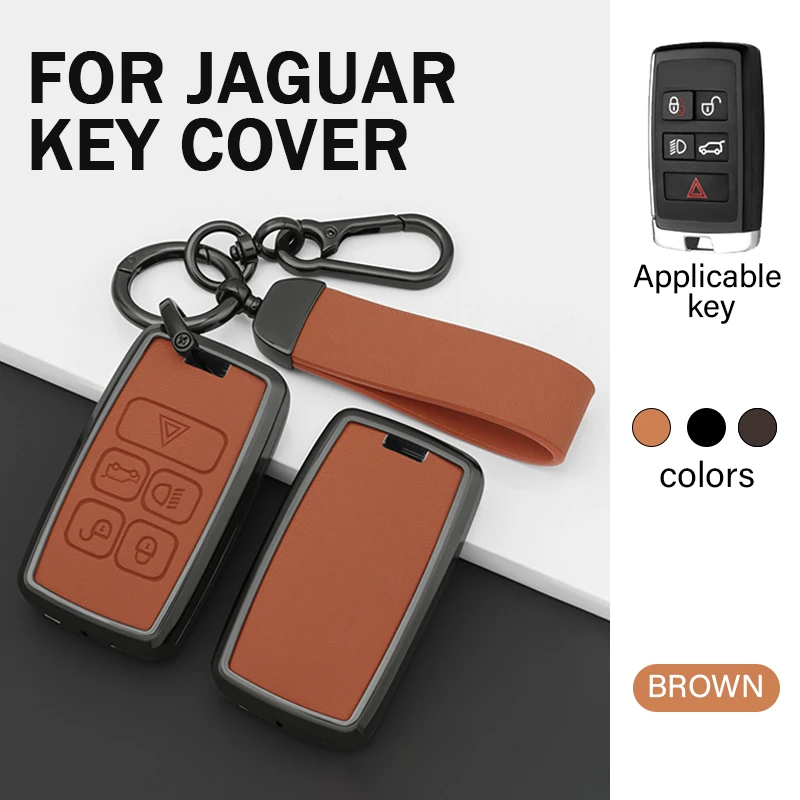 Funda Protectora Metálica para Llave de Coche JAGUAR XE XF XJ F-Pace, Carcasa para Control Remoto, Llavero, Accesorio para Vehículo