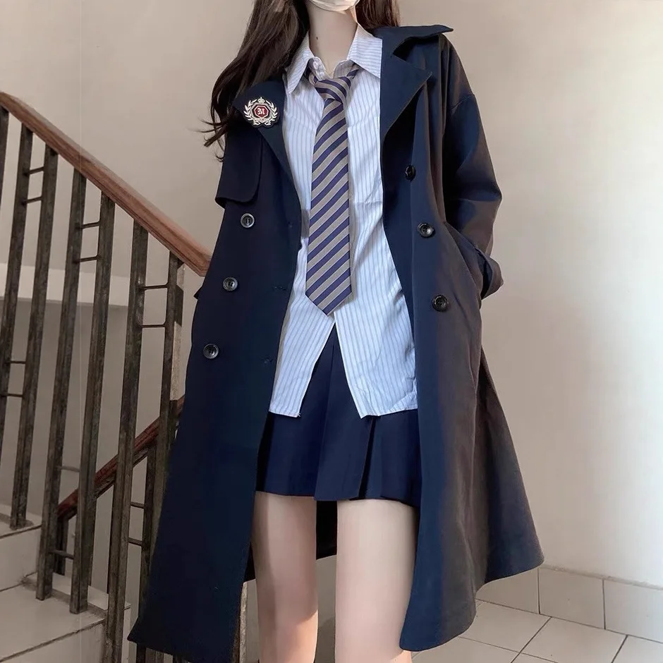 春秋の記録コート 女性用トレンチコート ジャケット フレンチスタイル 和風 ミドル丈 気質 レジャー