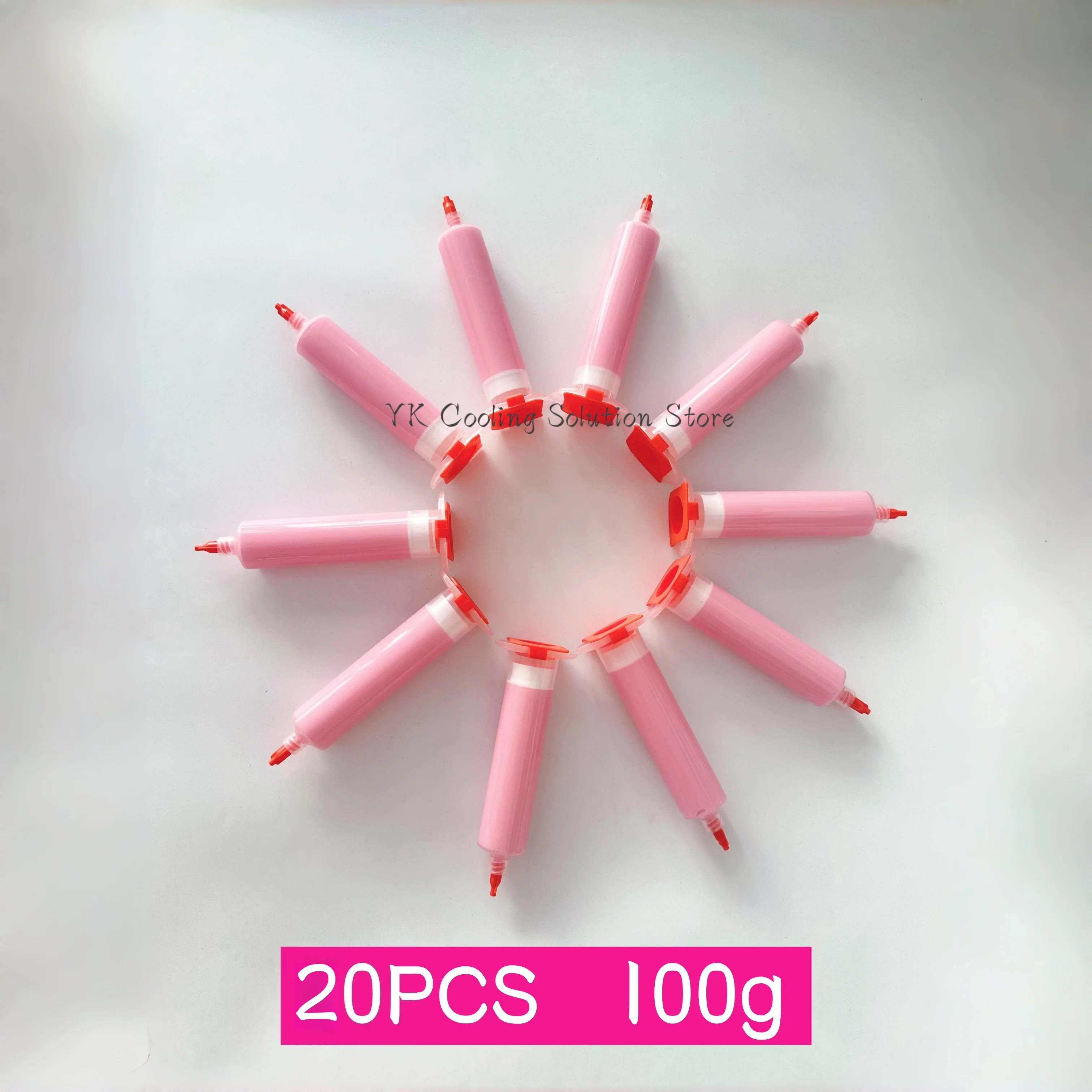 20pcs 100g Thermal Putty GEL 12.8W/mk Pink For VGA GPU IC Processor Теплопроводящий гель