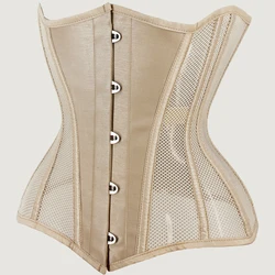 Sexy mesh corset hourglass waist corset slimming belt gothic bustiers and corsets underbust waist trainer tummy control binder