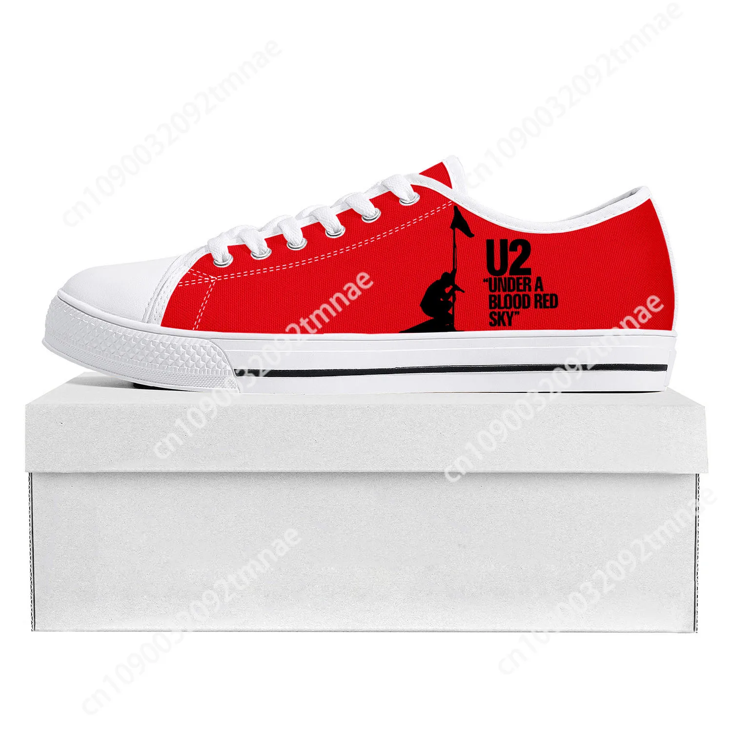 

U2 Rock Band Fashion punk Low Top High Quality Sneakers Mens Womens Teenager Canvas Sneaker Casual Couple Shoes Custom Shoe