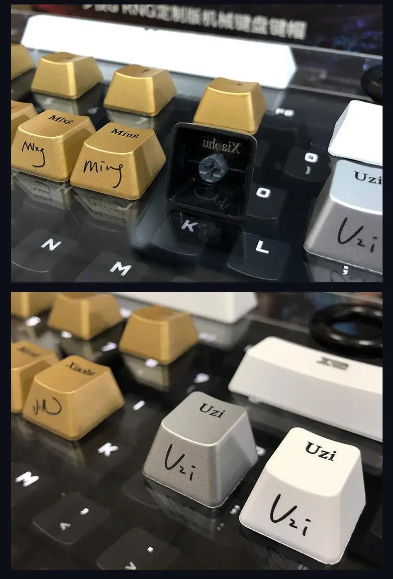 Logitech-Luz Keycaps transparentes para PC Gamer, Presente Teclado Mecânico Personalizado, Cherry MX Switch, G512, G610, PC Acessórios