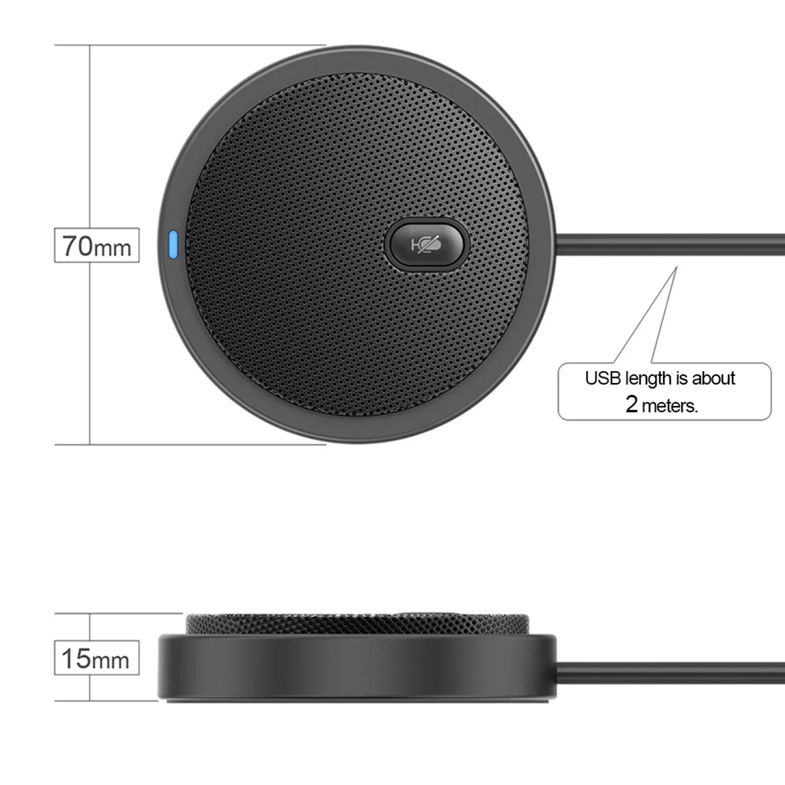 UM02 USB Omni-Directional Condenser ไมโครโฟนไมโครโฟนสําหรับการประชุมทางธุรกิจคอมพิวเตอร์แล็ปท็อป Voice Chat วิดีโอเกม Live