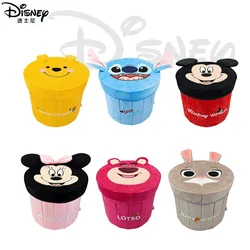 2024 New Disney Stitch Cartoon Dirty Clothes Basket Large Capacity Folding Storage Cartridge Toy Storage Storage Bucket