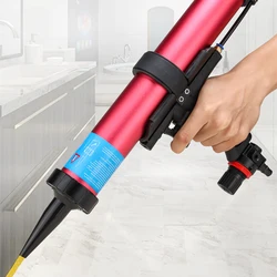 Pneumatic Glass Glue Gun Air Rubber Gun Hard Glue Sealant Applicator Caulking Gun Toolbox Air Sealant cartridge Gun