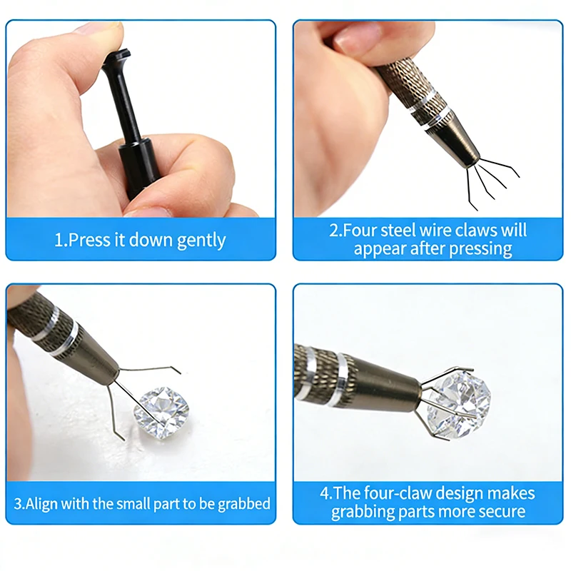 1pcs Jewelry Pick Up Tools Zir - Body Jewelry Holder ulasan dan harga