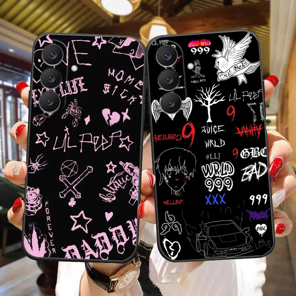 Rap Cry Boy Lil P-Peep Cover Phone Case For Samsung Galaxy S26 S25 S24 S23 S22 S21 S20 FE Ultra Plus Unique Bumper Silicone Case
