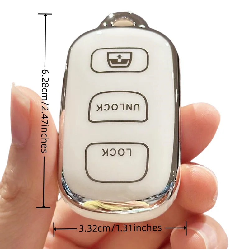 TPU Car Key Case Cover For For 1999-2009 Toyota 4Runner 2001-2008 Toyota Sequoia HYQ12BBX HYQ12BAN HYQ1512Y