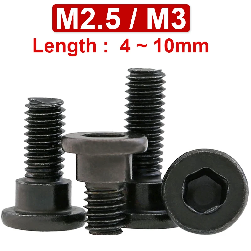 M2.5 M3 12.9 High-strength Carbon Steel Stepped Hexagonal Small Plug Screws Model Shoulder Bolt Pressure Plate Positioning Screw
