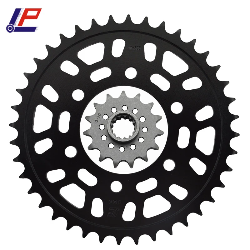 LOPOR 525 CNC 15T/40T Front Rear Motorcycle Sprocket for KAWASAKI ZX-6R Ninja ZX600 ZX636 ZX 600 636 92-02 ZZR600 ZZR 600 05-08