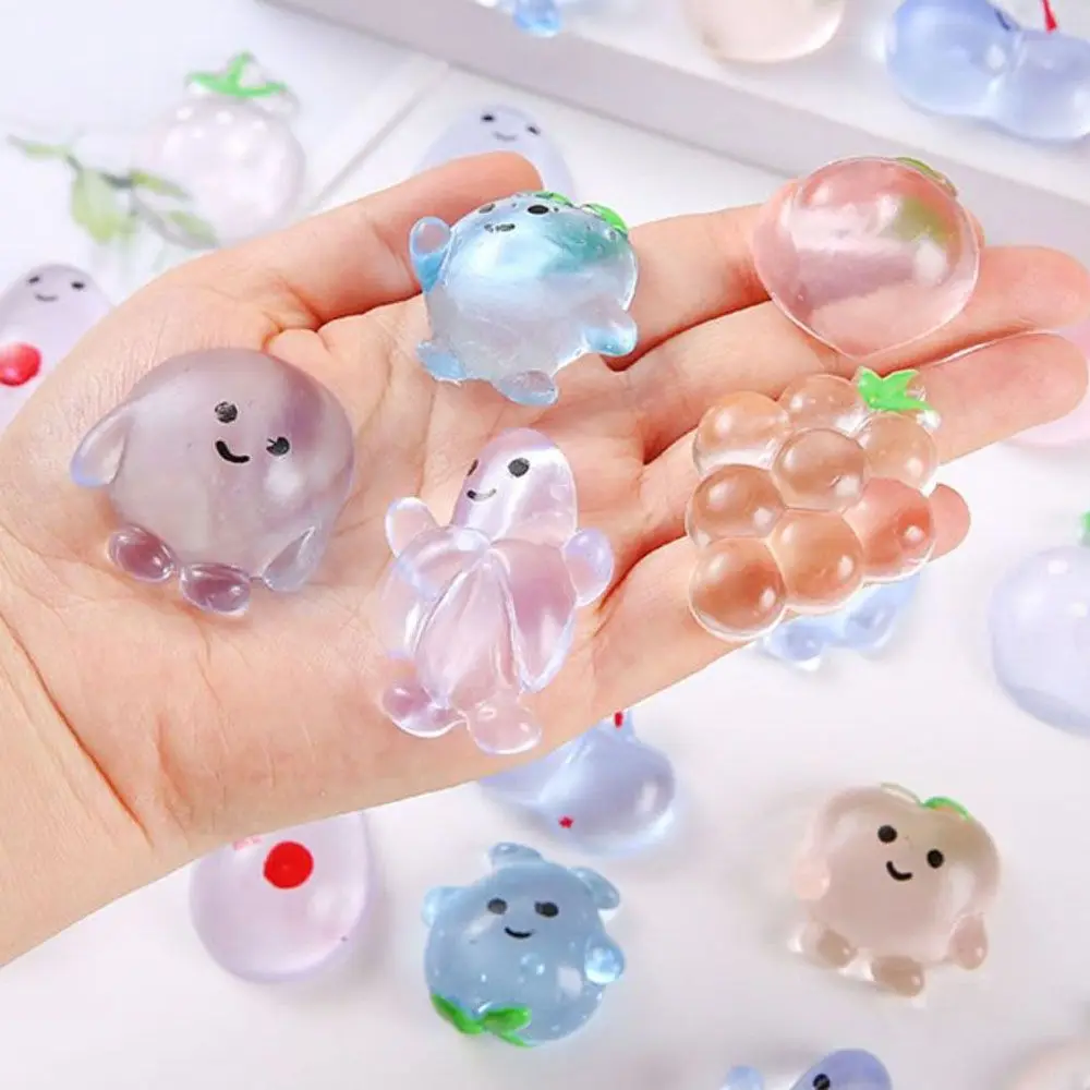 20pcs Kawai Cartoon Crystal Squeeze Small fruit Anti-stress Toy Fidgeting Stress Relief toy Decorating Party Game Birthday Gift