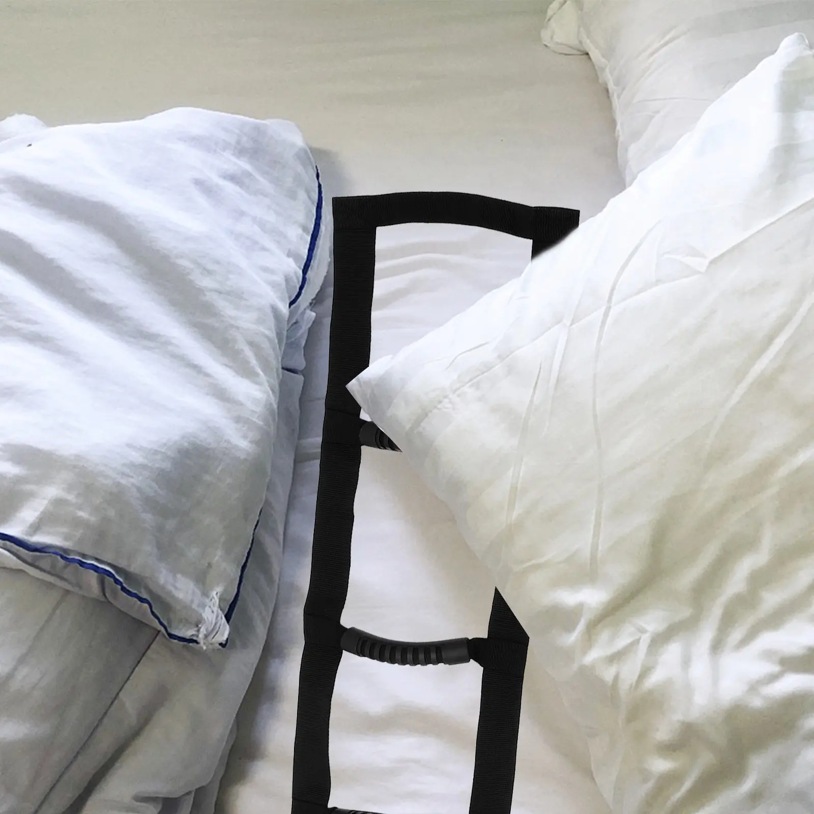 

Bed Ladder Assist Rope Ladder 5 Cushioned Handles Sit Up Assist Strap Adjustable Buckles Bed Support Pull Up Strap for Elderly