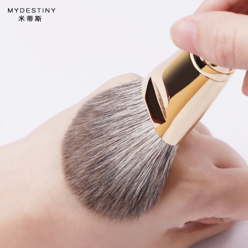 MyDestiny - Luxury 9 pcs Professional Makeup Brush Set Rosewood High Grade Brush Set Soft Animal Fox Squirrel Goat Hair