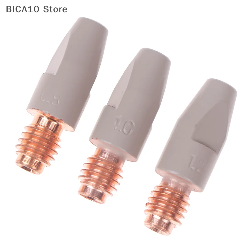 MIG 36KD Welding Contact Tips New Coating Protect 30mm M8 Gas Nozzle Tip 0.8/1.0/1.2mm MIG Welding Torche Welding Tool Parts