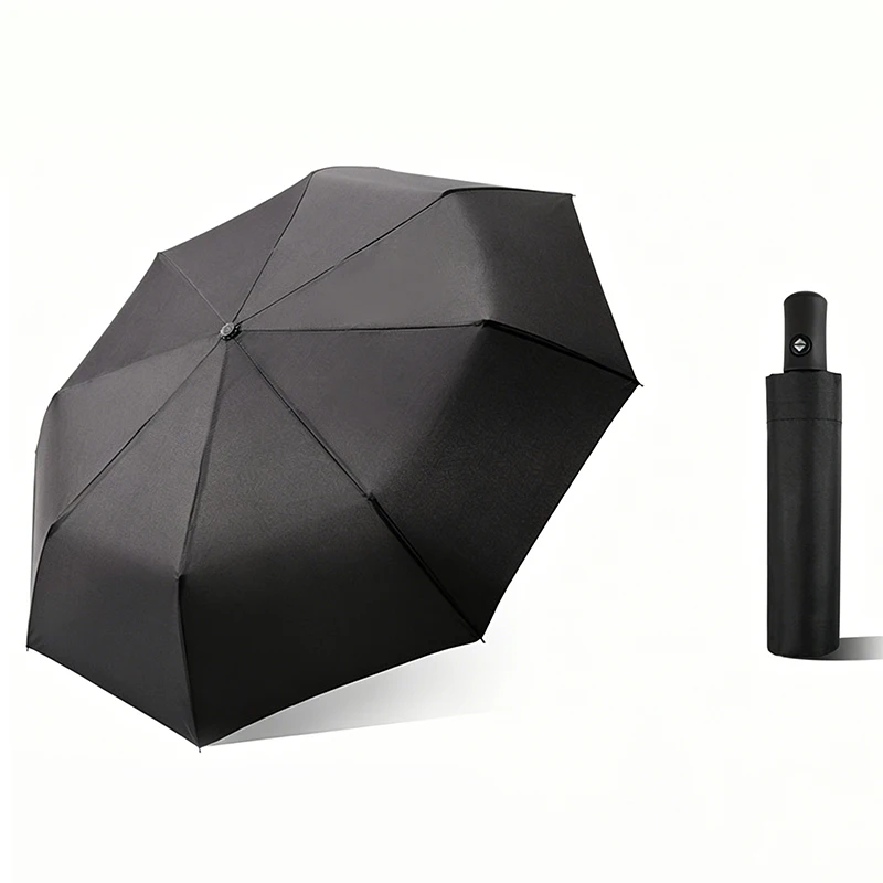 Brand Car Umbrella Automatic Luxury Business Advertising Rain Umbrella 3 Fold 8 Rib Outdoor Windproof Rainproof Parasol Sunshade