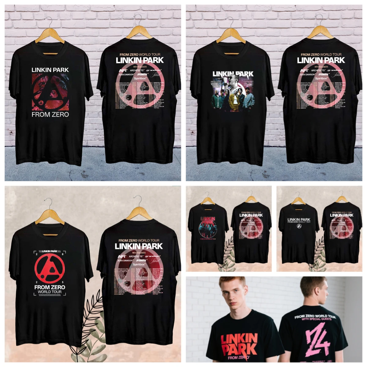 

Fashion Official Men's Linkin-Park From Zero World Tour T-Shirt Unisex Harajuku O-Neck Short Sleeve Pop Music Shirt Fan Gift