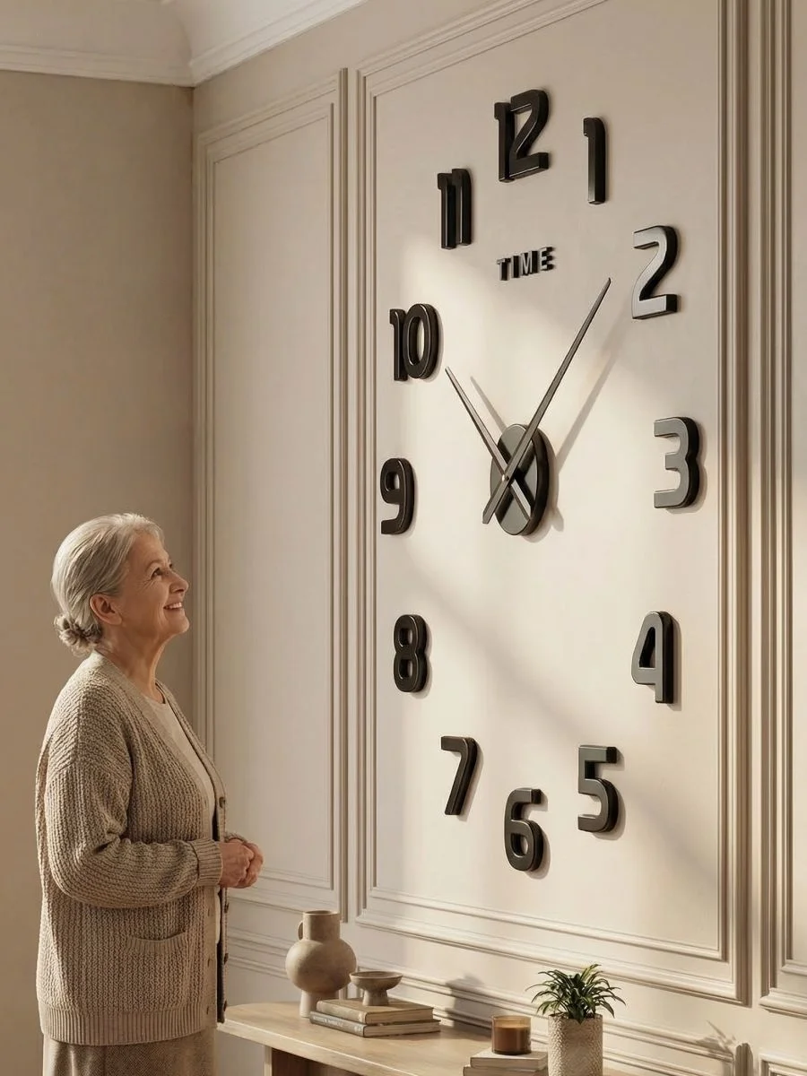 3D Luminous Large Wall Clock Modern Design DIY Digital Table Wall Clocks  Wall Clock Free Shiping Living Room Decorative Watch