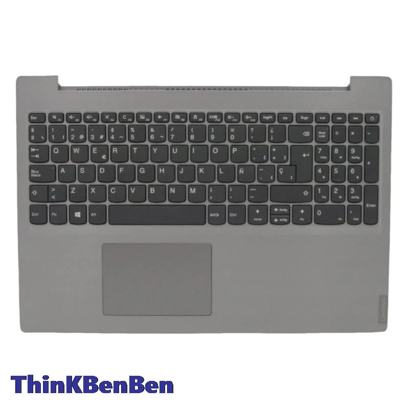 

ES Spanish Platinum Grey Keyboard Upper Case Palmrest Shell Cover For Lenovo Ideapad L340 15 15IWL 15API 5CB0S16587