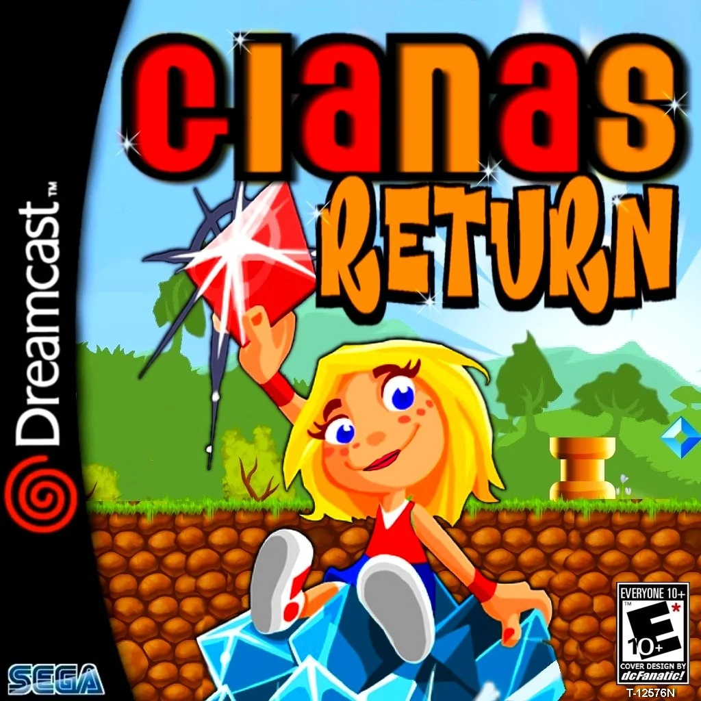 قرص ألعاب Giana's Return DC لوحدة تحكم ألعاب Dreamcast