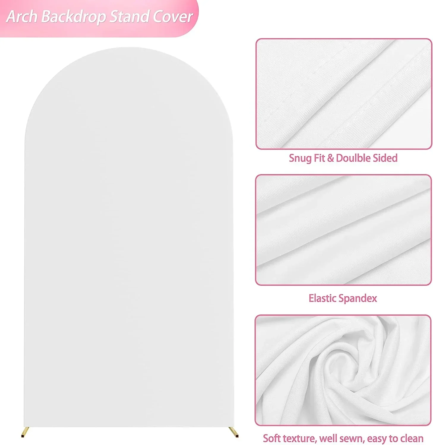 Mehofond Custom Pink Animal Floral Kids Birthday Party Baby Shower Covers Chiara Arch Background Decor Backdrop Photo Doubleside