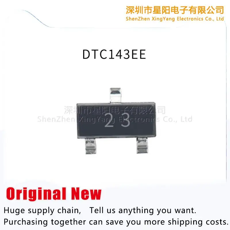 Nieuwe Originele Dtc143ee Ingekapseld 10 Sot-523 Digitale Transistor
