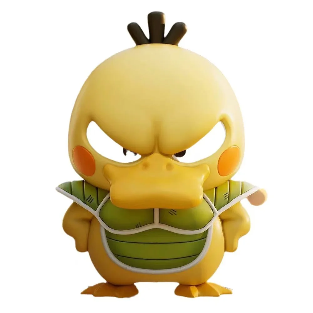 Creative Pokemon Psyduck Duck Cos Dragon Ball Cell Cute PVC Action Figure Collectible Desktop Ornament Kids Gift Toys 9cm