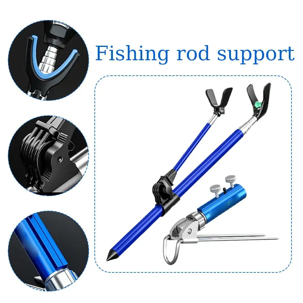 

Держатель для удочки из нержавеющей стали с креплением в грунт, портативная подставка для рыбалки