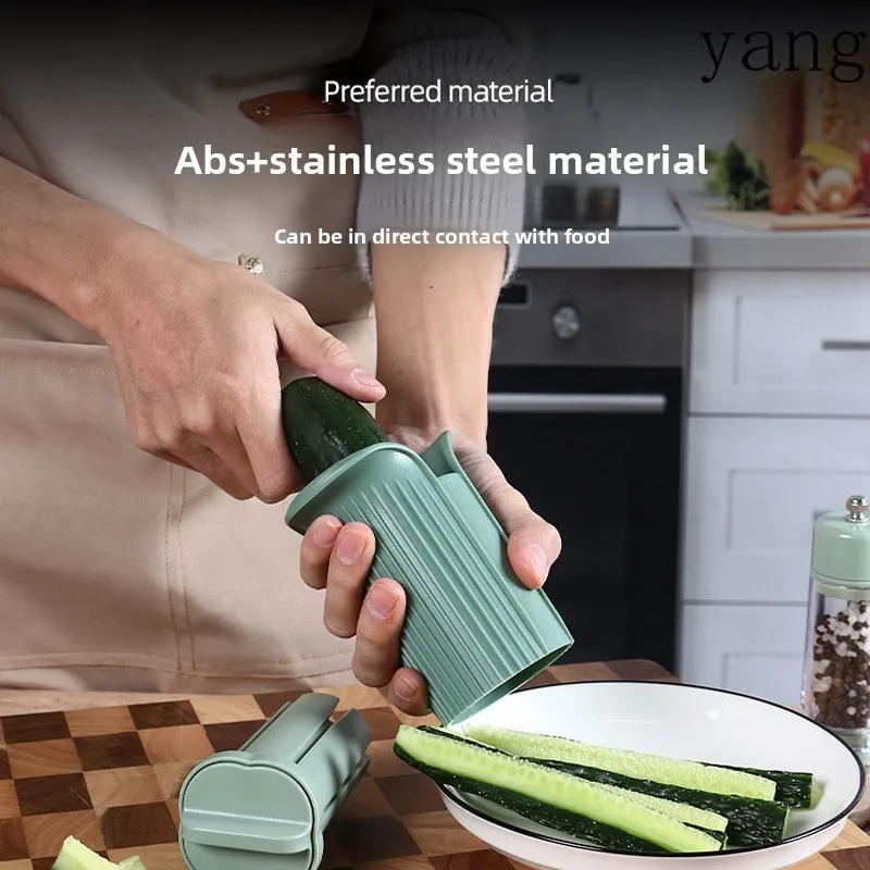 LMM Household Multifunctional Manual Cucumber Cutter Carrot Strawberry Fruit and Vegetable Cutter