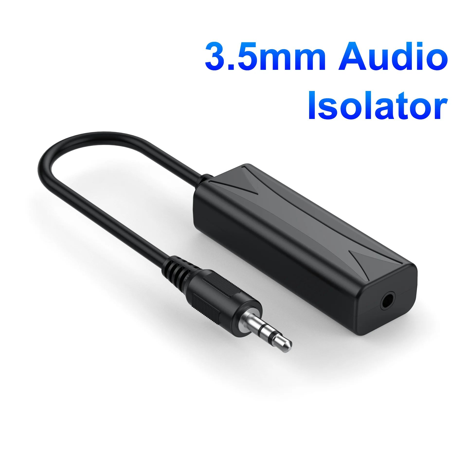 3.5mm Aux Audio Noise Filter Speaker Line Ground Loop Noise Isolator Eliminate Cancelling for Car Home Stereo Audio System