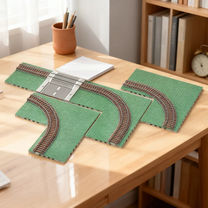 

4105 деталей MOC: Модульная модель железнодорожной линии MILS, строительные блоки для городского пейзажа, креативный подарок, набор для самостоятельной сборки, декор для взрослых и детей, премиум-класс, для рабочего стола