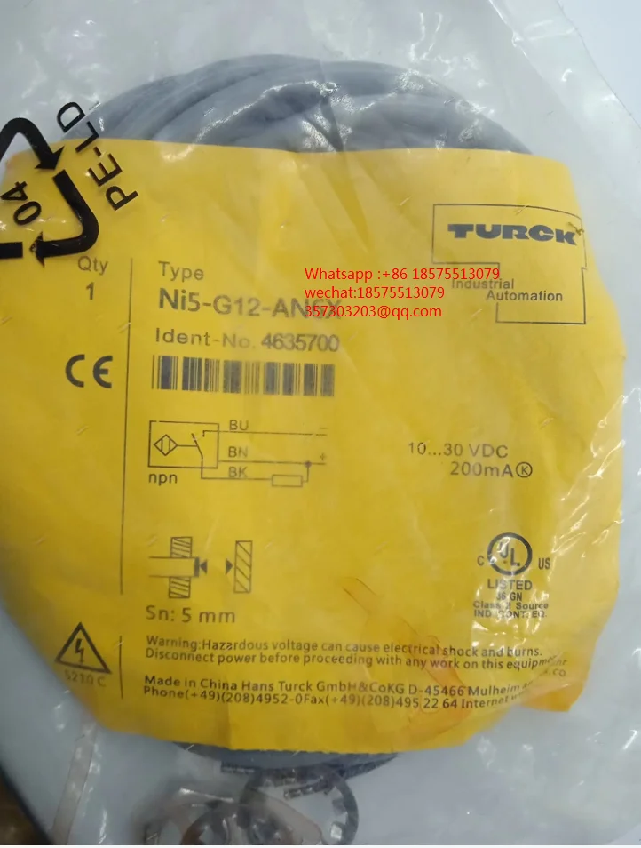 

TURCK NI5-G12-AN6X 4635700 NI20U-TS12-AP6X2-V1131 1646640 BI4-M12-AP6X 7M 4607012 Sensor