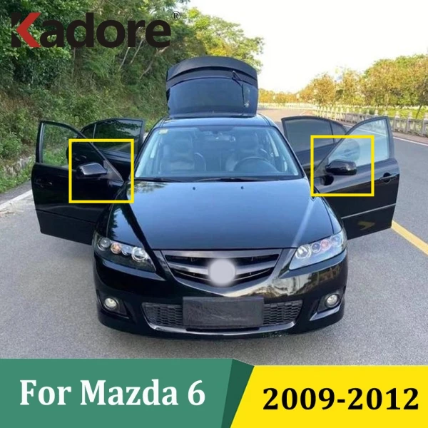 

For Mazda 6 2009 2010 2011 2012 Chrome Rear View Rearview Side Mirror Cover Trim Molding Strip Sticker Car Exterior Accessories