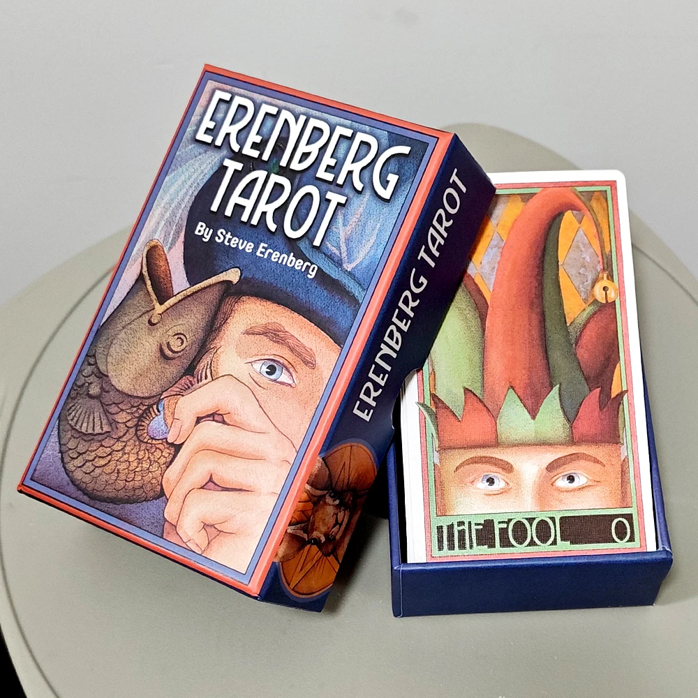 Erenberg Tarot-Deck in stabiler Box, intime Nahaufnahmen – Standard-Tarotkarten 12*7cm, doppelt geprägter Karton