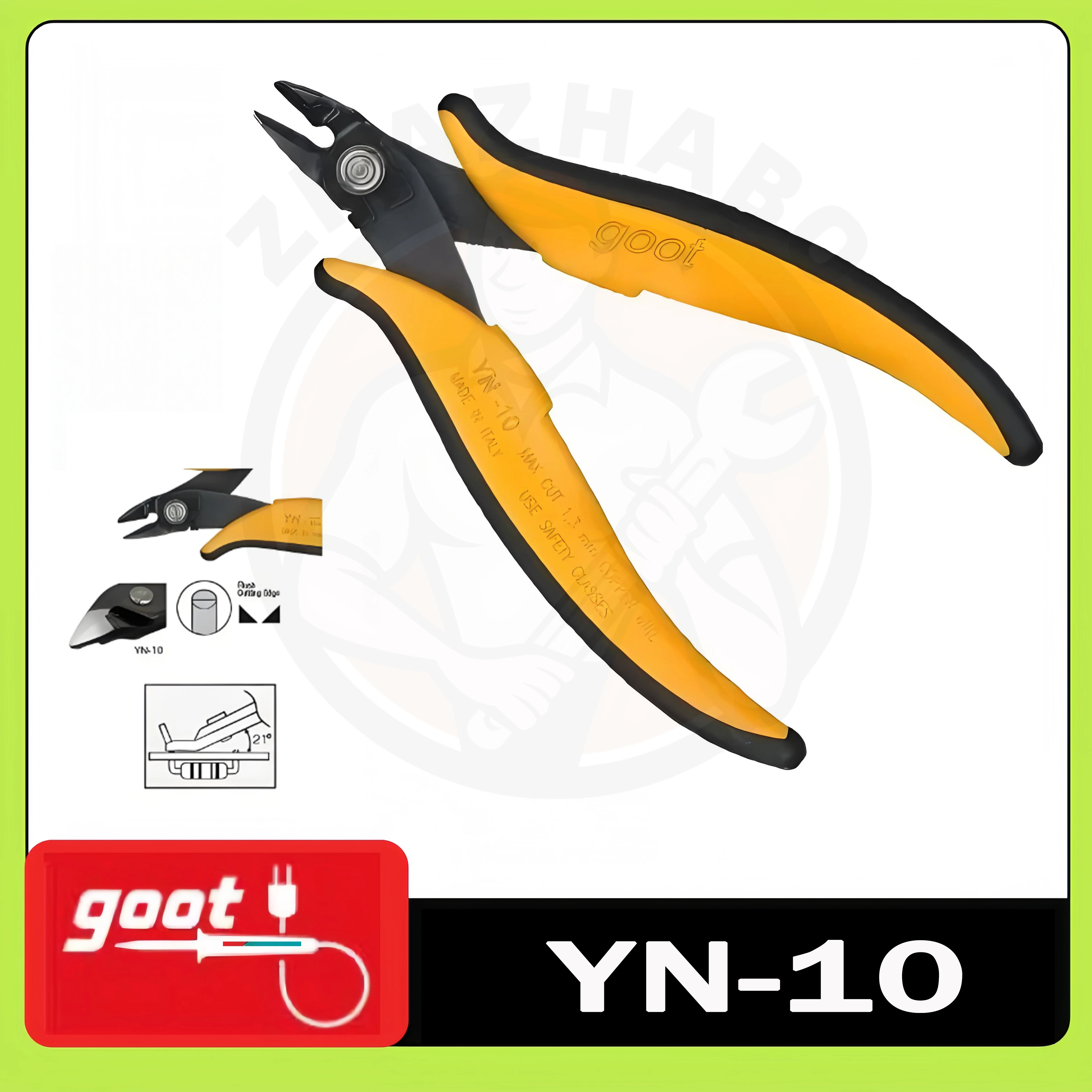 

GOOT YN-10/11/12/13/14/15 Precision flat blade pliers - Electrician tool, cutting components cables/copper wire