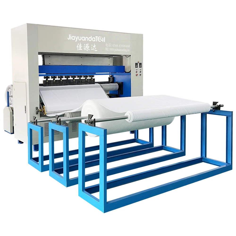 آلات منتجات المنسوجات المنزلية آلة تغليف اللحف بالموجات فوق الصوتية غير المنسوجة